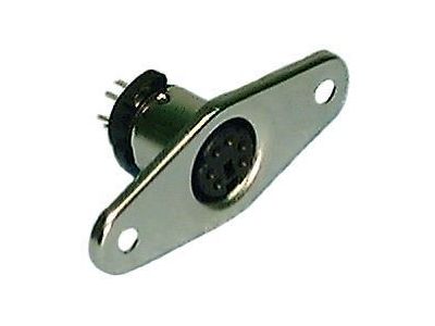 CHASSIS MOUNT MINI DIN 9 PIN FEMALE