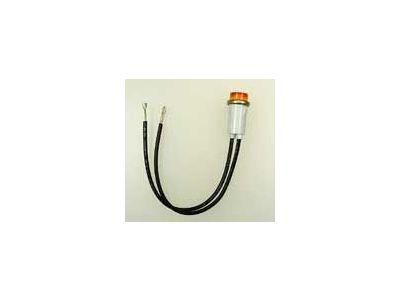 NEON LAMP 208-250V 6 inch LEADS AMBER Indicator Indicating Light Panel