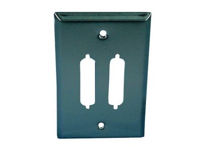 DB25 WALL PLATE DUAL STAINLESS STEEL