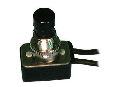 Philmore 30-354 Utility AC DC Push Button Switch SPST 8A ON-OFF Black NECON