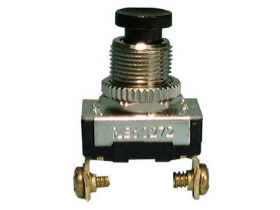 Philmore 30-457 Momentary Push Button Switch SPST 6A 120V OFF-(ON) Black E170607 LR107402 Momentary()