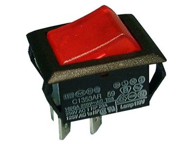 Philmore 30-867 Lighted Rocker Switch DPST 20A 125-250V AC ARCOLECTRIC 1353