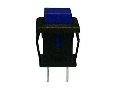 Philmore 30-10068 SQUARE Snap in Push Button Switch SPST 3A OFF-(ON) Blue Momentary()