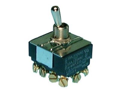 Philmore 30-10245 HEAVY DUTY Bat Handle Toggle Switch 4PST 15A 125V ON-OFF CARLING 1, 2 OR 3-PHASE