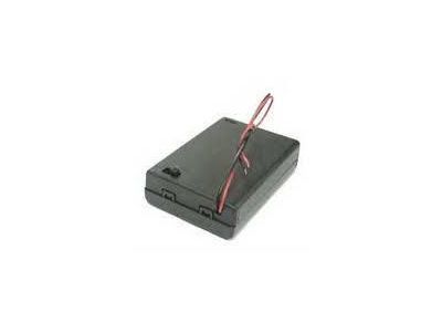 3 AA ENCLOSED BATTERY CASE WITH LEADS SWITCH