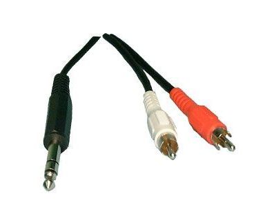 1/4 inch STEREO/ M-2 RCA/M Y ADAPTOR