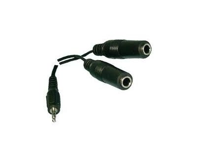 3.5mm STEREO Male Plug to 2 1/4 inch Stereo Jacks Y Adapter SPLITTER