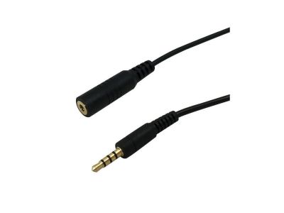 3.5mm 4 Conductor Male to Female 6 ft Extension