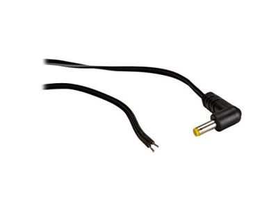 DC Pigtail, 6ft, 24ga, 1.7MM X 4.0MM Right Angle DC POWER PLUG, EIAJII EIAJ2 Class, Mates with 262B, 340B, 207B Jacks.