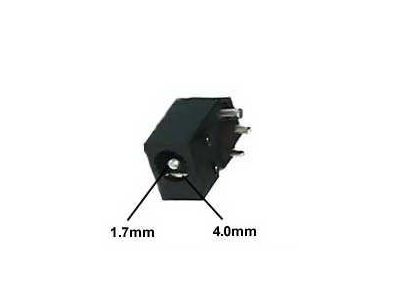 DC JACK 1.7mm x 4.0mm, EIAJ Class II, EIAJ 2, Mates with 240B Plug