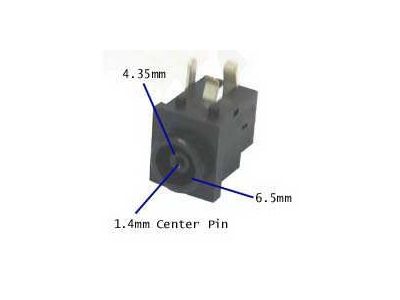 DC JACK-4.3x1.5x1.4mm, EIAJ Class V, EIAJ5, Mates with 265B Plug