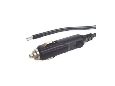CIGARETTE LIGHTER PLUG TO 18ga PIGTAILS 12 Ft 5A fused, LED indicator