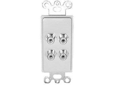 4 RCA PLATE WHITE