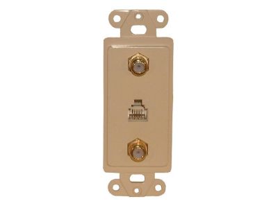 IVORY DECORA PLATE 2 F81 RJ11