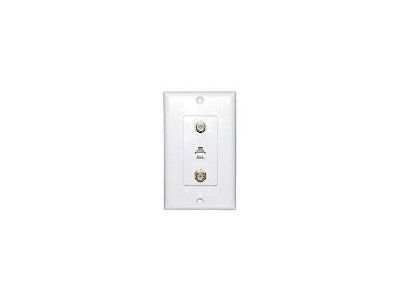 WHITE DECORA PLATE 2 F81 RJ11
