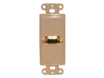 VGA WALL PLATE HD15 IVORY