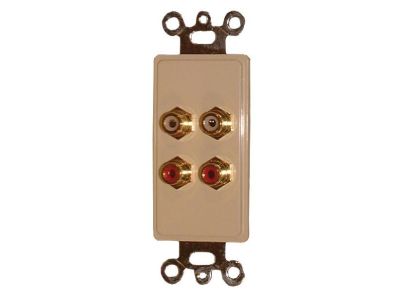 4 RCA PLATE IVORY