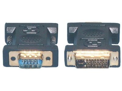 Discontinued, DVI-I Dual Link Male to HD15 VGA Male Adaptor