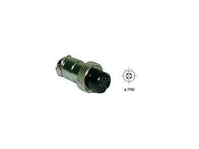 MOBILE CONNECTOR 4 PIN FEMALE INLINE CURRENT RATING 10 AMPS MAX
