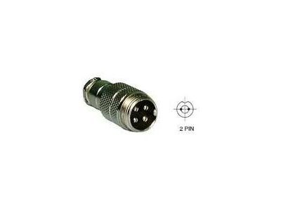 MOBILE CONNECTOR 2 PIN MALE INLINE CURRENT RATING 15 AMPS MAX