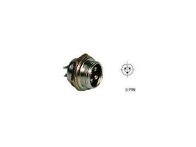 MOBILE CONNECTOR 3 PIN MALE CHASSIS CURRENT RATING 15 AMPS MAX