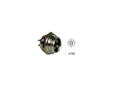 MOBILE CONNECTOR 4 PIN MALE CHASSIS CURRENT RATING 10 AMPS MAX