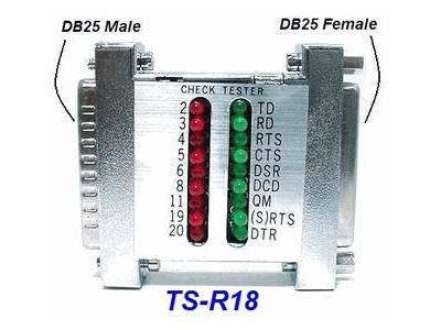 RS-232 TESTER WITH LEDS, TS-R18