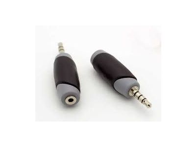 3.5mm 4 Conductor plug to 2.5mm 4 Conductor jack. Adaptor