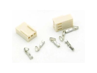 2PK Female LOCKING HOUSING CONNECTOR 3 POSITION .100 HEADER with pins
