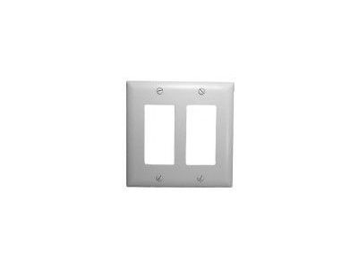 DOUBLE WALL PLATE WHITE DECORA