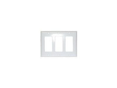 TRIPLE WALL PLATE WHITE DECORA