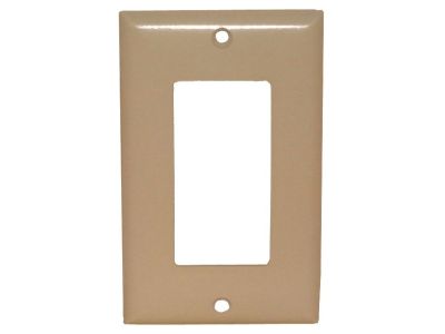 SINGLE WALL PLATE IVORY DECORA
