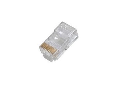 10pk 10 CONDUCTOR MODULAR TELEPHONE PLUG CONNECTOR 10P10C RJ50 FOR FLAT CABLE