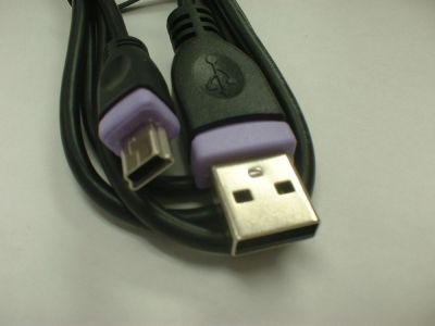 MINI USB 5 PIN MALE TO USB A MALE 3 ft 2.0