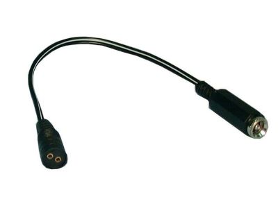 DC ADAPTOR 2.1mm X 5.5mm F to 2 PIN DC 6 inch