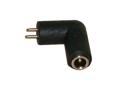 Interchangeable DC Jack 2.1mm TO 2 PIN 90 DEGREE