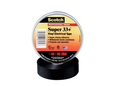 3M Scotch Super 33+ Vinyl Electrical Tape, 3/4 in x 66 ft SUPER33 33SUPER 33 SUPER