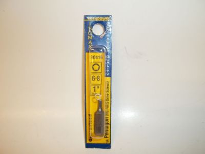 6-8 Security Pentagon Driver Bit 1inch long