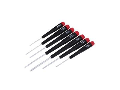WIHA 261 7 Pc. Precision SCREWDRIVER SET : Slotted 1.5mm (1/16 inch), 2.0mm (5/64 inch), 2.5mm (3/32 inch), 3.0mm (1/8 inch); Phillips #00, #0, #1