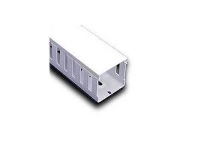 SL4X4 WHTE PVC DUCT 4 inch X 4 inch X6 ft SL4 X 4W FINGER DUCT, Cover Sold Seperately