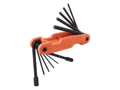 Klein Pro Folding Hex Key Set, 11 Fractional Inch-Sized Keys