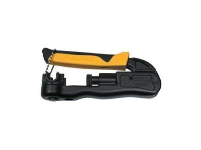 Klein Adjustable Compression Crimper-Lateral, Multi-Connector, for BNC, RCA, and F type Compression.