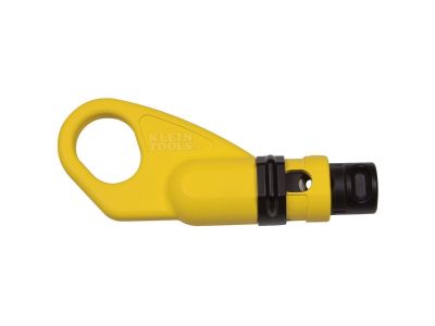 Klein Coax Stripper, Preps and strips RG59 RG6 RG6 Quad coaxial cable