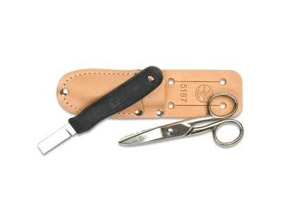 Klein Cable Splicer Kit, scissor, pouch and knife set