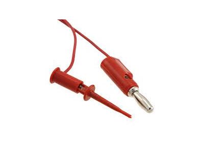 SMD GRABBER TO BANANA PLUG RED 36 INCHES POMONA