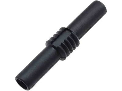 SINGLE BANANA PLUG JACK SPLICE COUPLER BLACK