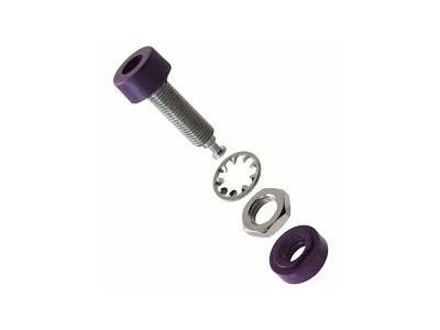 PANEL MOUNT BANANA JACK TIN PLATED VIOLET POMONA