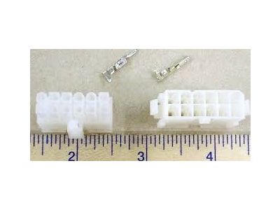 MOLEX MINI FIT JR 12 Position, 1 Complete Set with Terminals 18-24ga 39-01-2120 39-01-2121