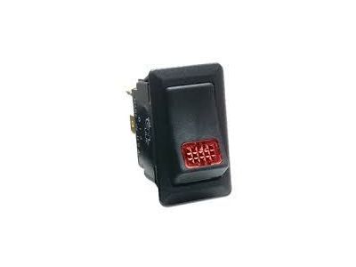 Cole Hersee 58328-13-BX Lighted Rocker Switch Amber SPST 25A 12VDC ON-OFF CH 12V 305, Fits hole size 2.36mm x 4.73mm