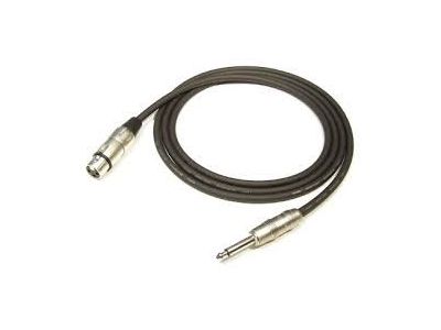 3 PIN XLR FEMALE - 1/4 inch MONO PLUG MP-482 PR-25/BK